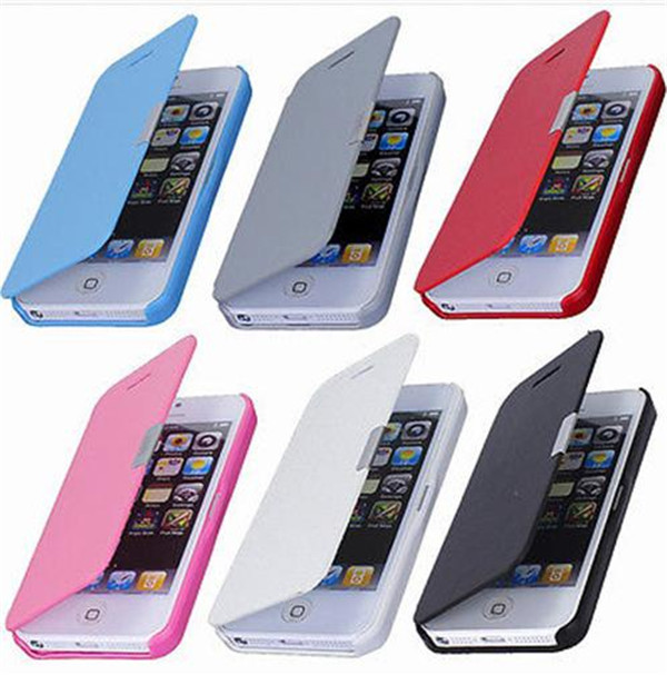 Coques iPhone 5 et iPhone 5S flipcase couleur protège écran