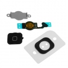 Bouton Home iPhone 5 noir : nappe + spencer + plaque