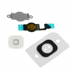 Bouton Home iPhone 5 blanc : nappe + spencer + plaque